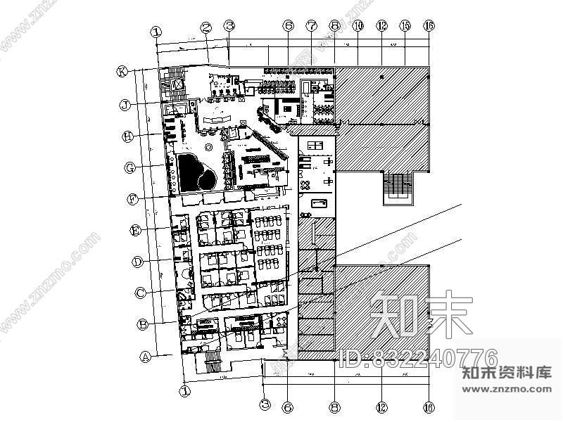 图块/节点桑拿平面图cad施工图下载【ID:832240776】