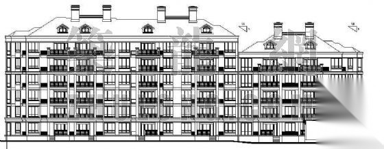 某异型柱框架住宅楼建筑设计方案cad施工图下载【ID:149853193】