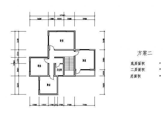 新农村建设村民二层住宅设计方案cad施工图下载【ID:165745141】