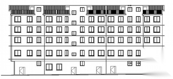 某五层住宅楼建筑施工图cad施工图下载【ID:149845121】