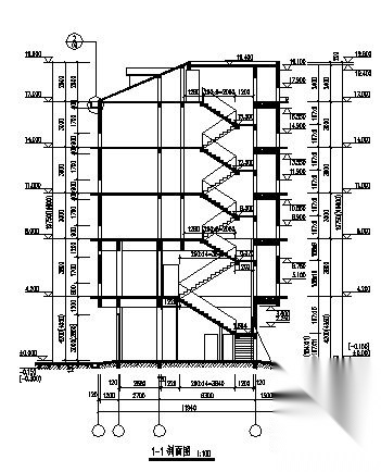 某五层住宅楼建筑施工图cad施工图下载【ID:149845121】