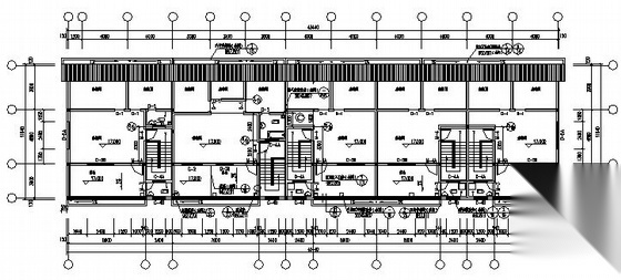 某五层住宅楼建筑施工图cad施工图下载【ID:149845121】