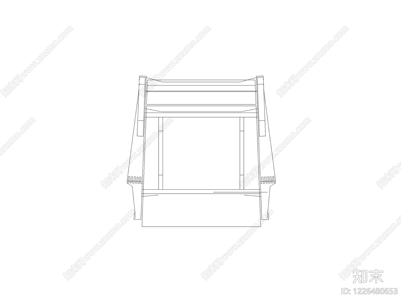 现代楼梯栏杆扶手CAD图纸