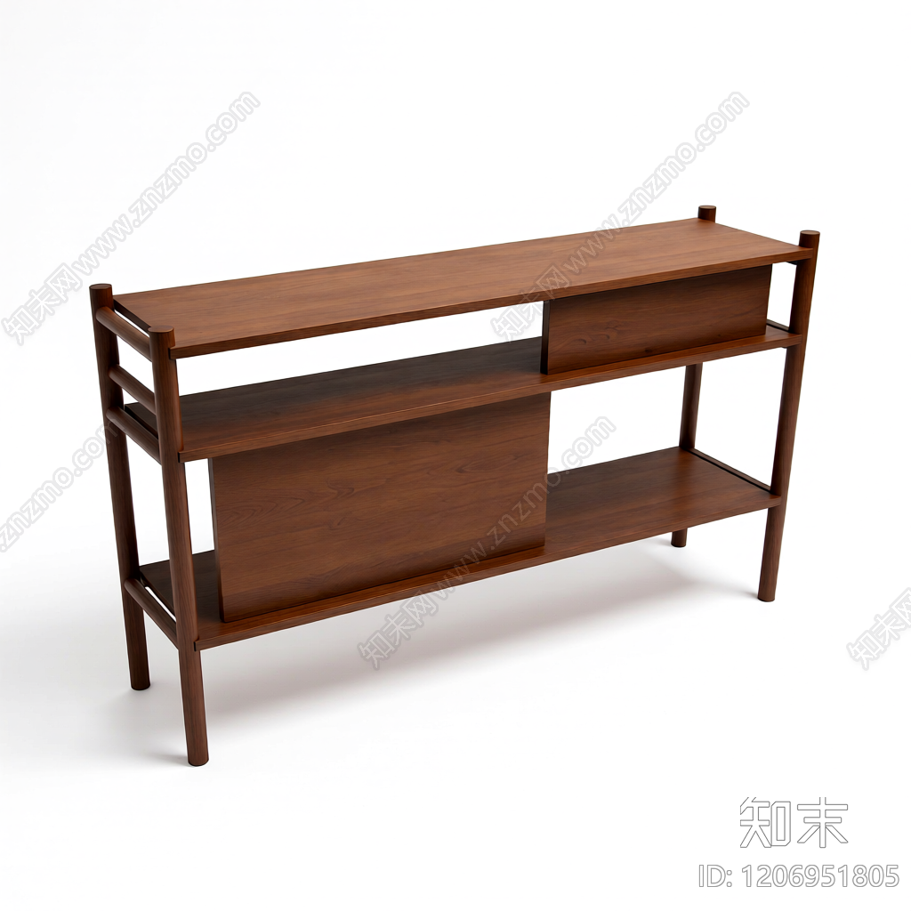 木质隔断柜3D模型下载【ID:1206951805】