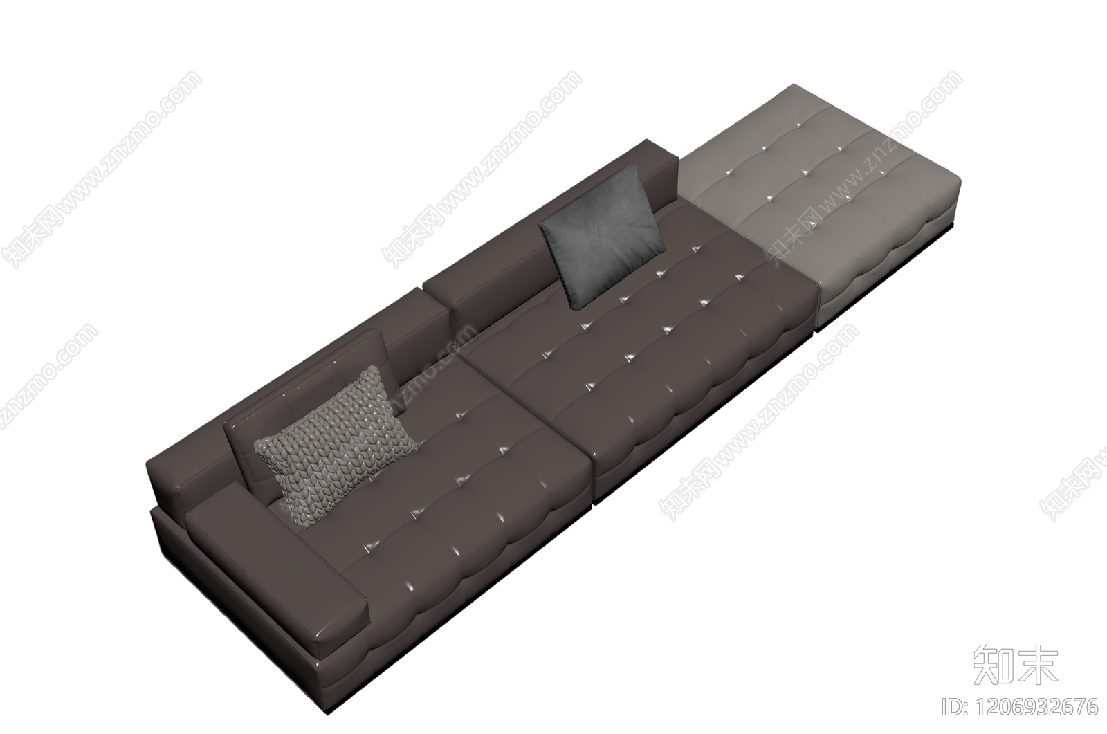 模块化沙发组合3D模型下载【ID:1206932676】