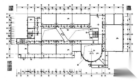 某三层多功能楼建筑方案图cad施工图下载【ID:149937165】