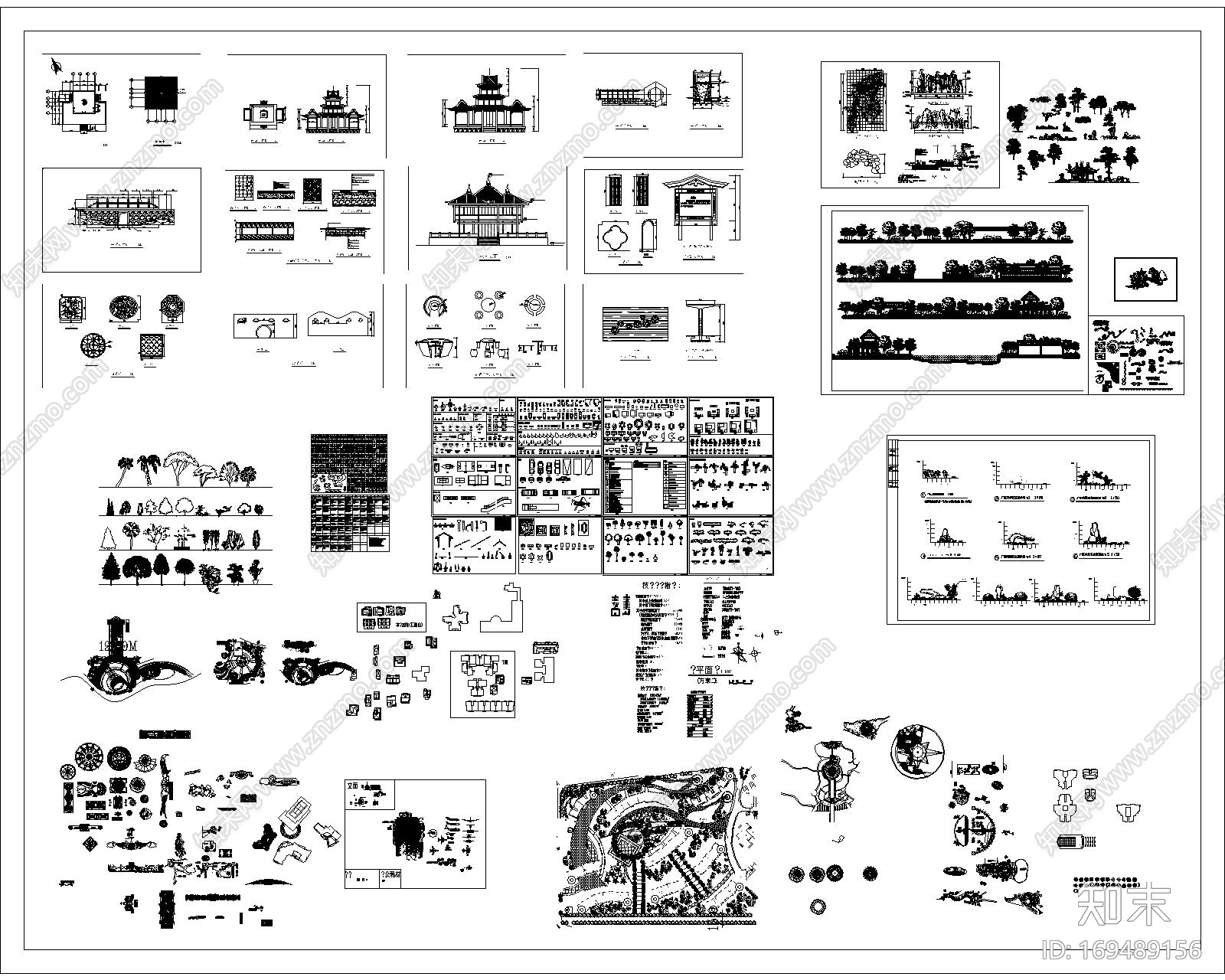 园林景观CAD施工图下载【ID:169489156】