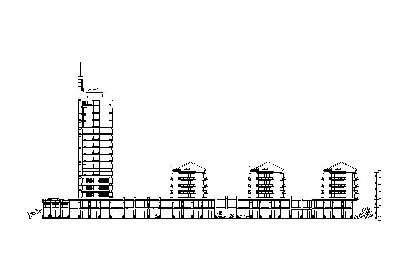 [江苏]京润国际花园居住区住宅建筑方案图cad施工图下载【ID:165756163】