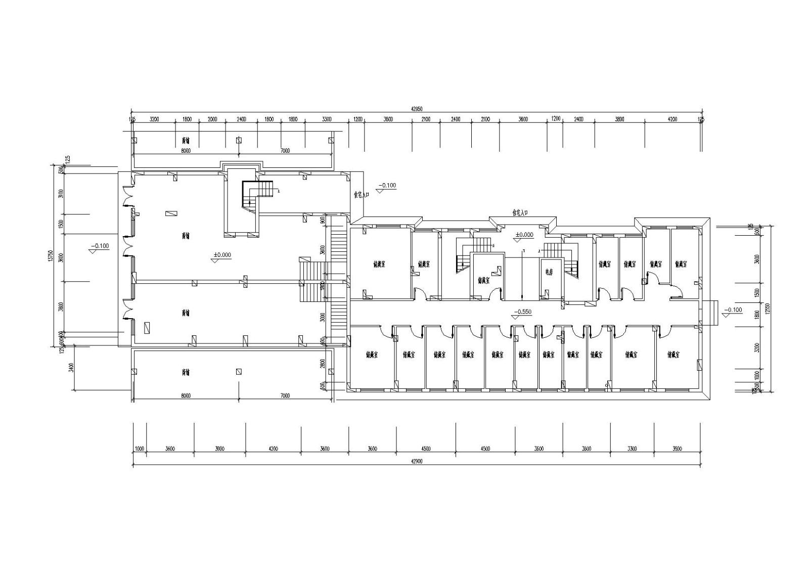 [江苏]京润国际花园居住区住宅建筑方案图cad施工图下载【ID:149551184】