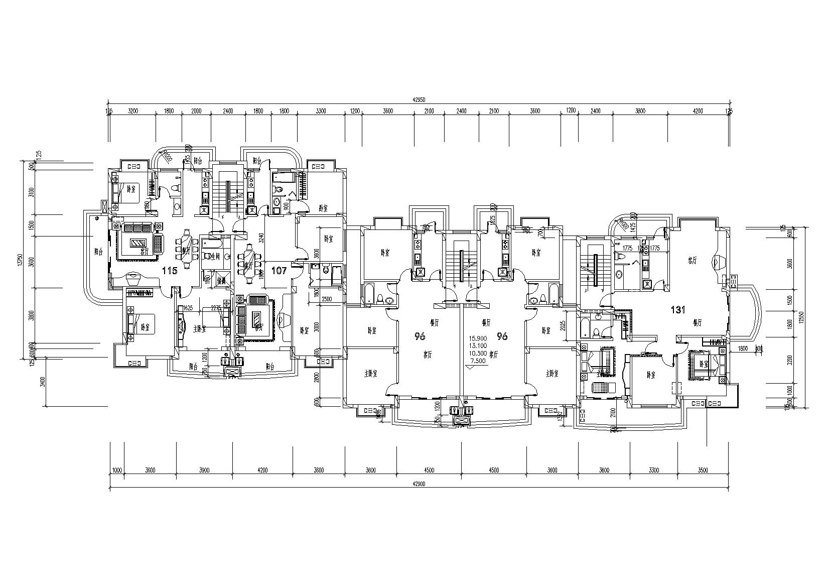 [江苏]京润国际花园居住区住宅建筑方案图cad施工图下载【ID:165756163】