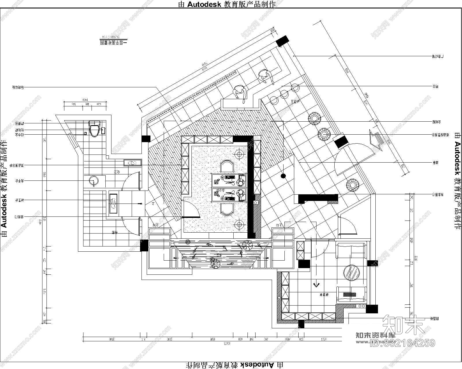 酩汇酒庄混搭风格红酒专卖店室内施工图含实景施工图下载【ID:832164259】