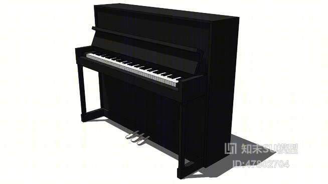钢琴SU模型下载【ID:619331143】