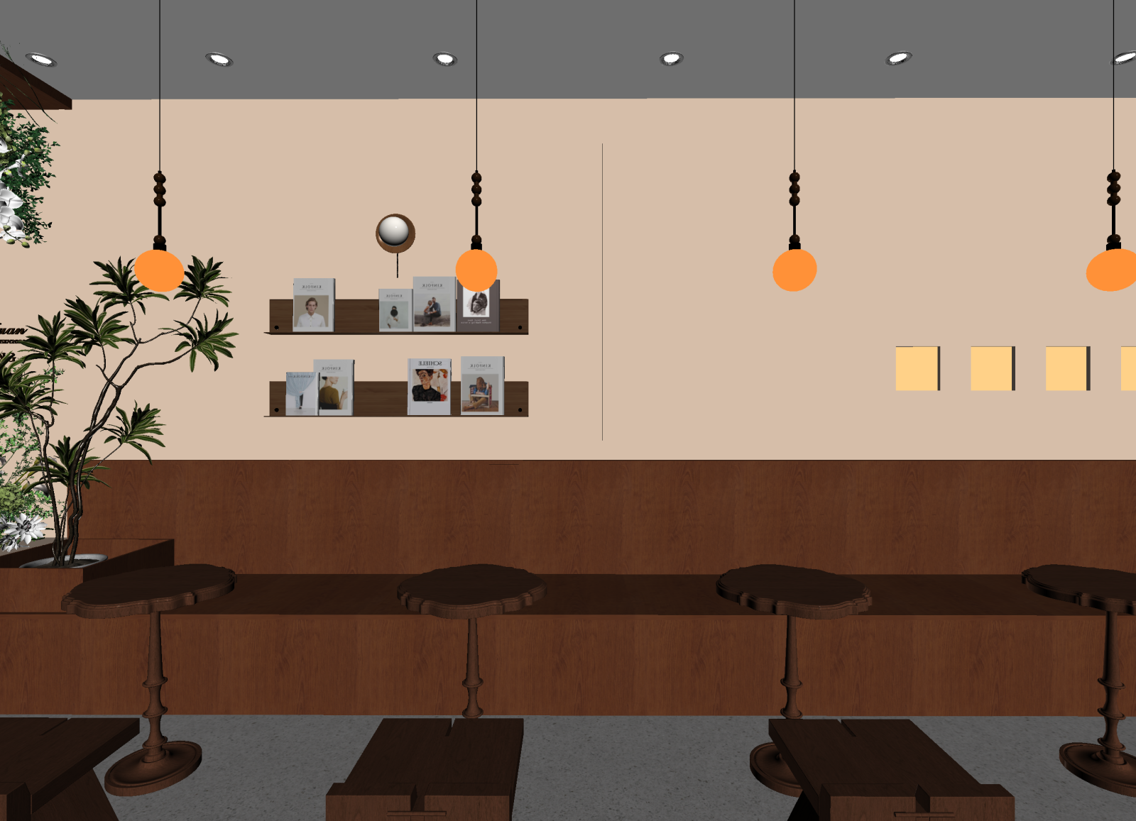 现代咖啡厅3D模型下载【ID:1214441798】