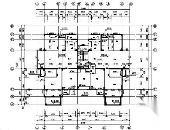 无锡长江国际花园7、53号住宅楼建筑施工图cad施工图下载【ID:149849145】