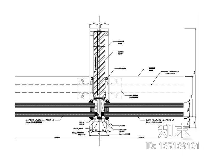 艺术中心建筑幕墙招标图2015_玻璃铝板幕墙cad施工图下载【ID:165169101】