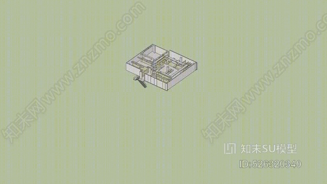 交流管道SU模型下载【ID:526320340】