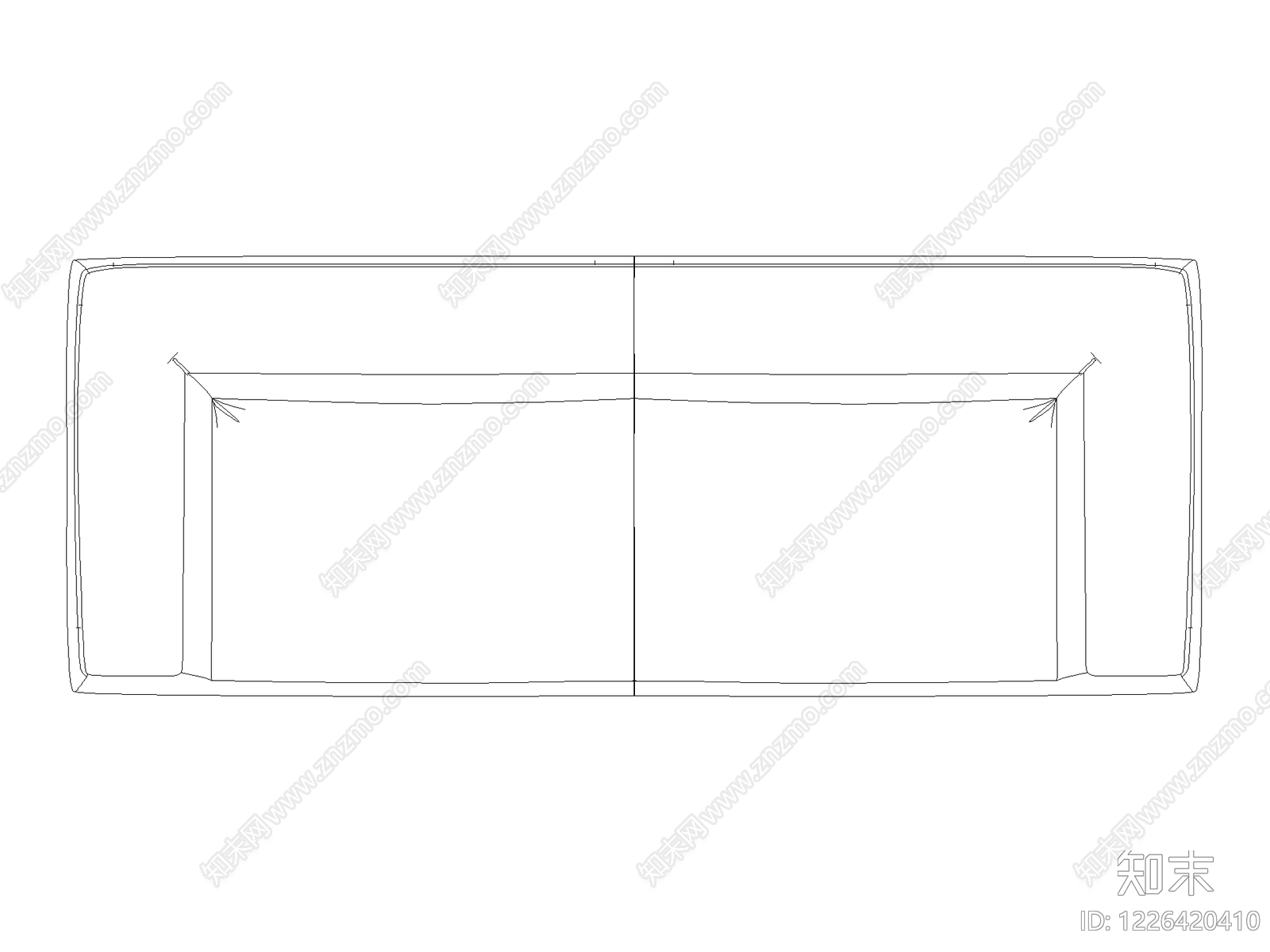 沙发cad施工图下载【ID:1226420410】