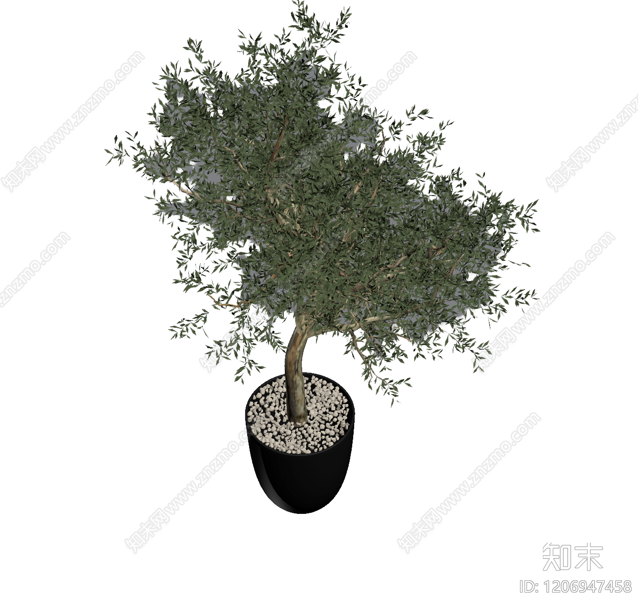 盆栽绿植3D模型下载【ID:1206947458】