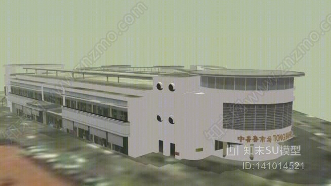 中巴鲁市场SU模型下载【ID:141014521】