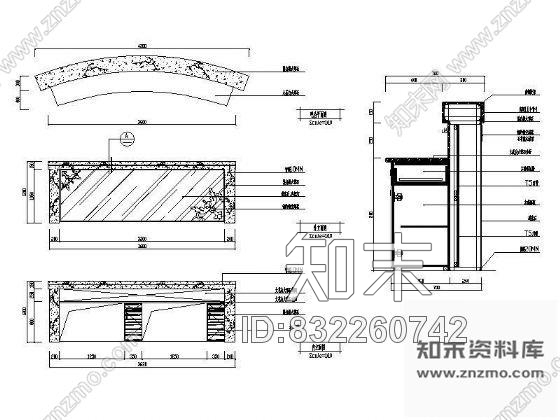 图块/节点咖啡吧台详图cad施工图下载【ID:832260742】