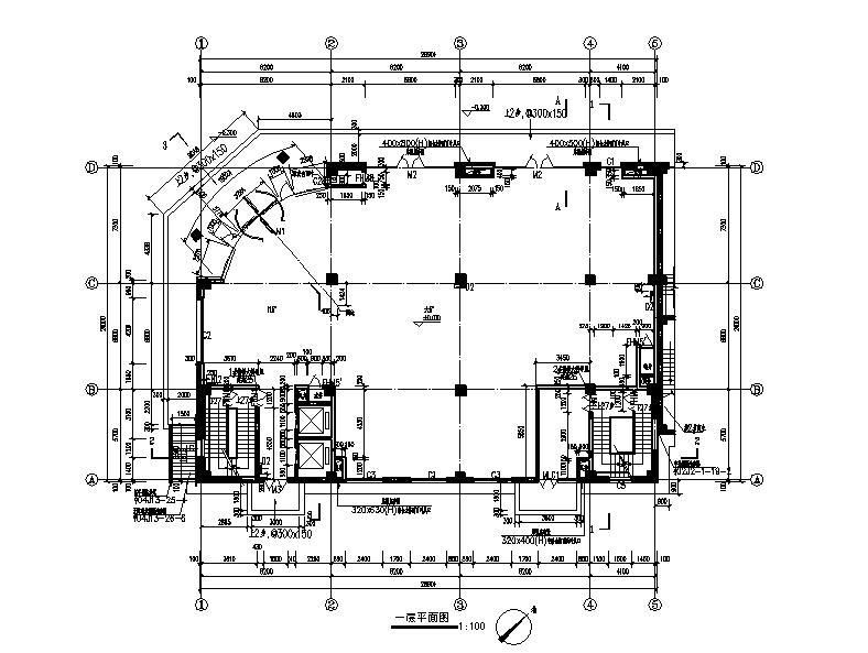 [宁夏]高层框架剪力墙结构办公宾馆综合楼建筑施工图（含...cad施工图下载【ID:149951169】