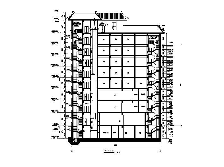 [宁夏]高层框架剪力墙结构办公宾馆综合楼建筑施工图（含...cad施工图下载【ID:149951169】