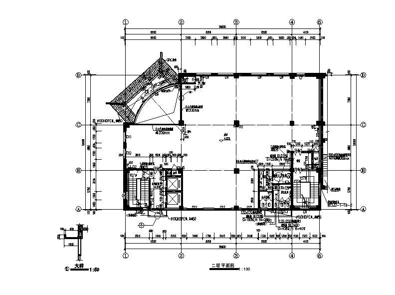 [宁夏]高层框架剪力墙结构办公宾馆综合楼建筑施工图（含...cad施工图下载【ID:149951169】