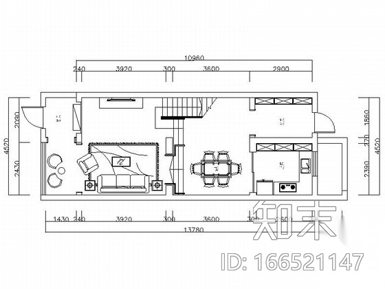 经典美式风情三层别墅样板间CAD装修施工图（含高清效果...cad施工图下载【ID:166521147】