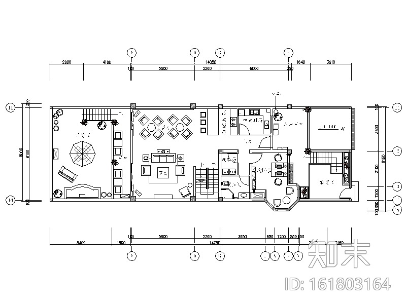 [四川]-整套简欧风别墅设计施工图+效果图cad施工图下载【ID:161803164】