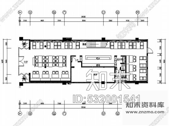 施工图宜兴悠仙美地现代典雅茶餐厅装修图含效果cad施工图下载【ID:532001541】