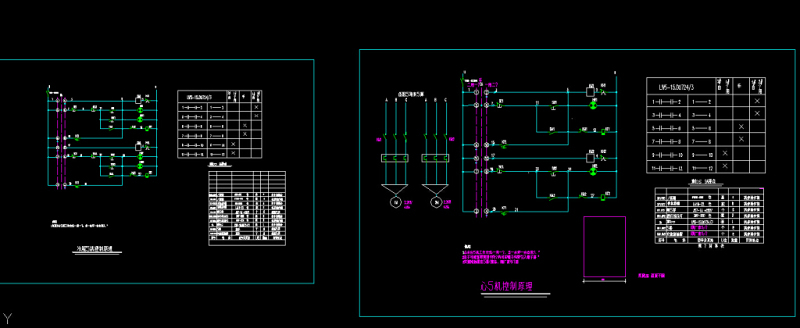 电机一用一备二次接线图CAD图纸施工图下载【ID:149654148】