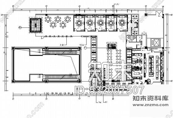 施工图福建某现代风时尚餐厅室内装修施工图含效果cad施工图下载【ID:532007507】