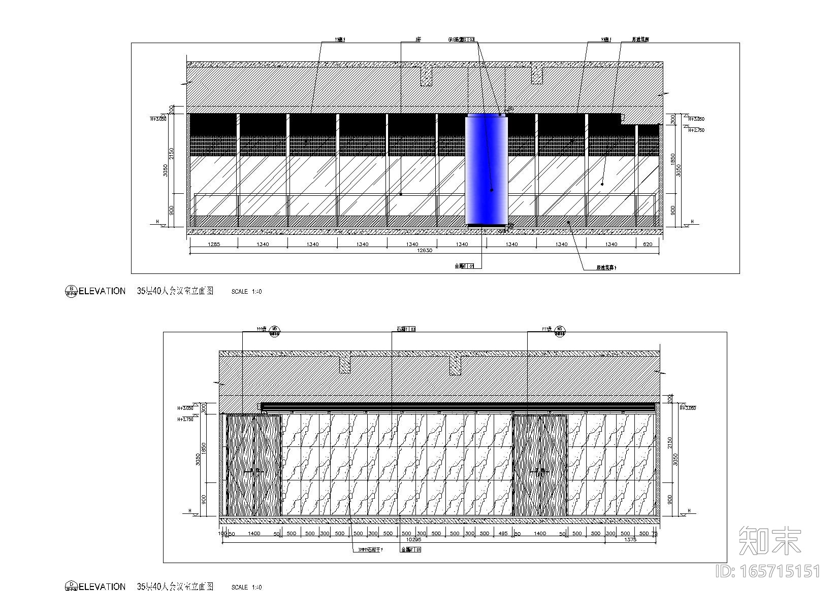 [南昌]新力置地·南昌朝阳新城办公楼CAD装修施工图cad施工图下载【ID:165715151】