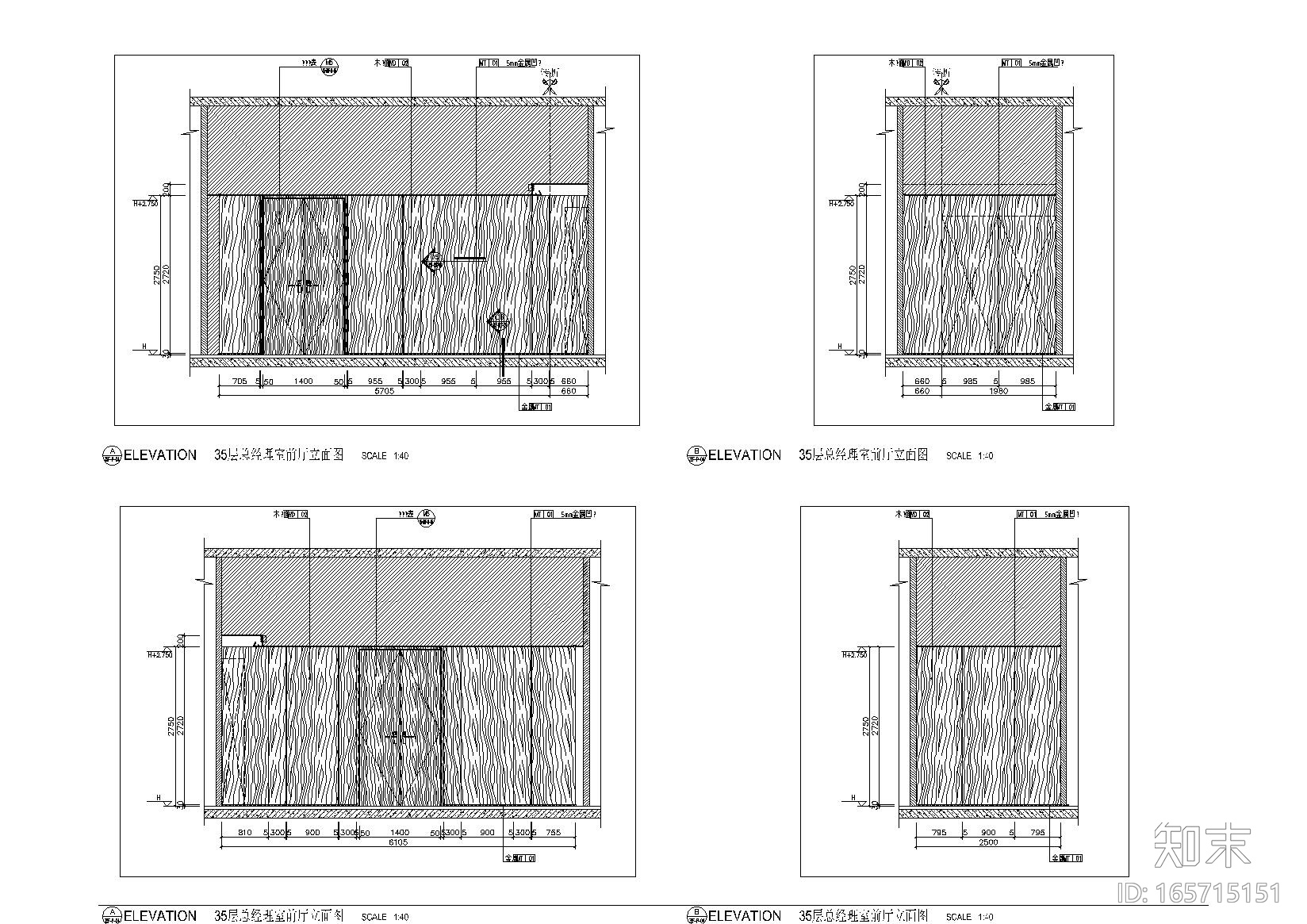 [南昌]新力置地·南昌朝阳新城办公楼CAD装修施工图cad施工图下载【ID:165715151】