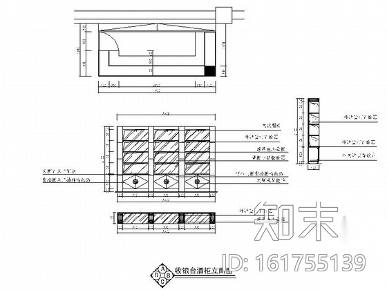 [原创]800㎡现代中式风格火锅店装修CAD施工图cad施工图下载【ID:161755139】