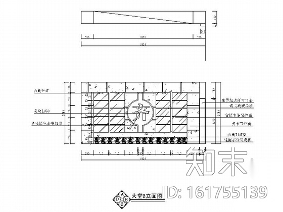 [原创]800㎡现代中式风格火锅店装修CAD施工图cad施工图下载【ID:161755139】