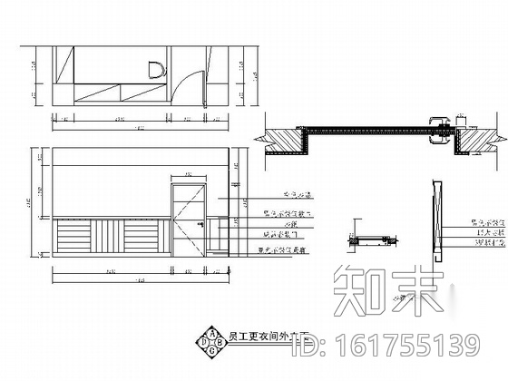 [原创]800㎡现代中式风格火锅店装修CAD施工图cad施工图下载【ID:161755139】