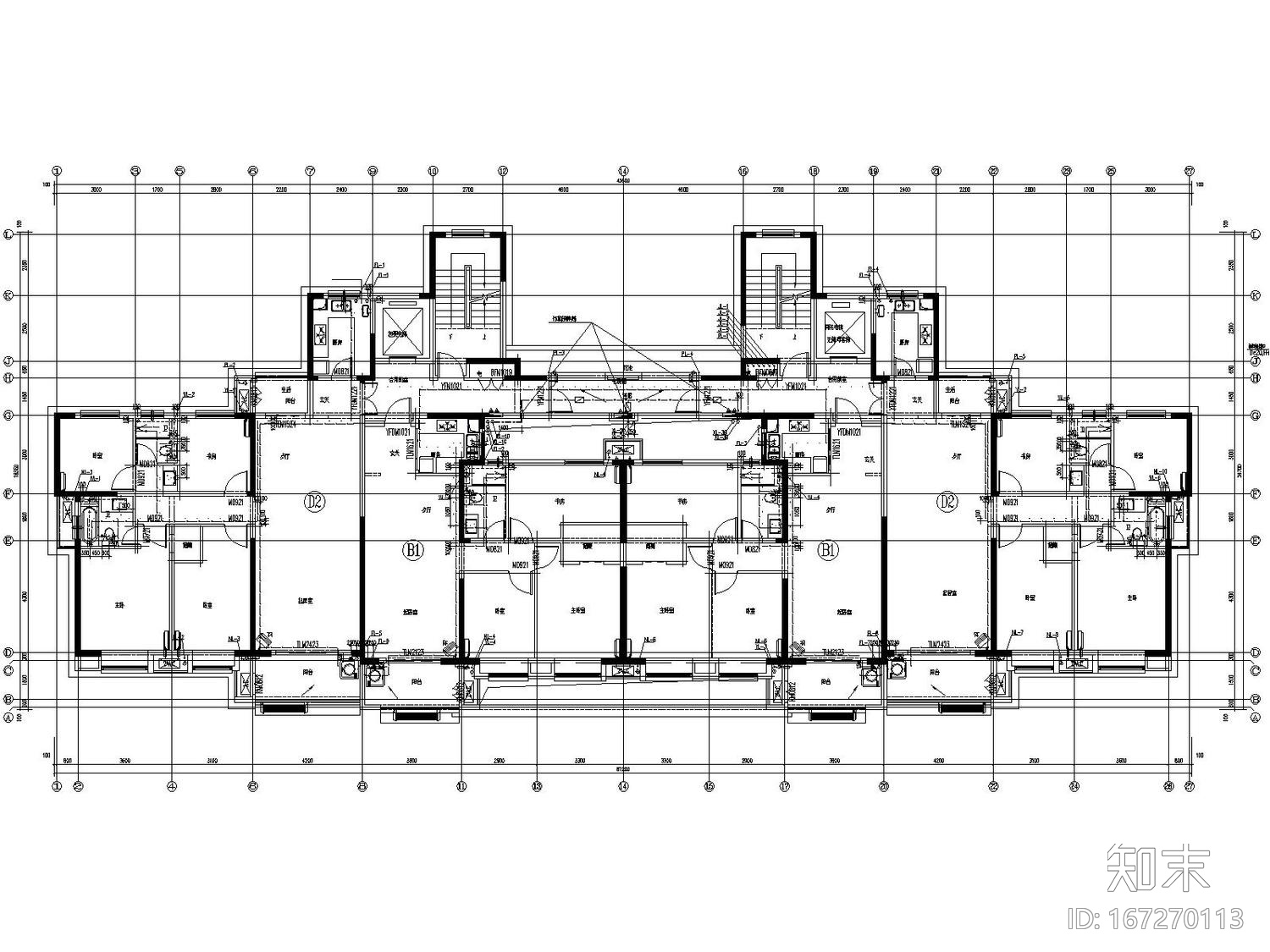 [安徽]大型商业综合体13栋建筑给水排水消防全套施工图...施工图下载【ID:167270113】