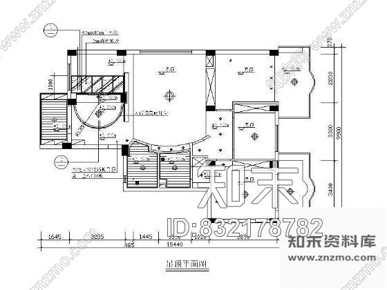 图块/节点居室天花平面图库cad施工图下载【ID:832178782】