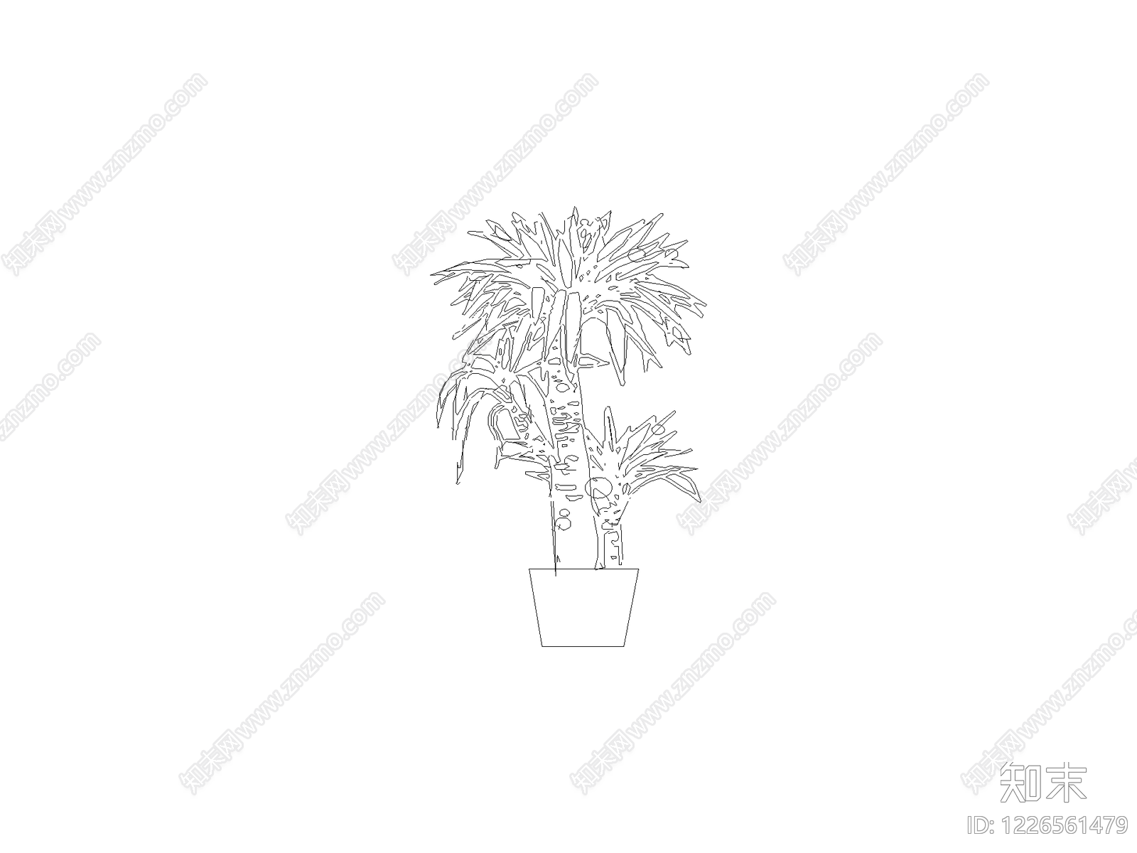 现代绿植CAD图纸