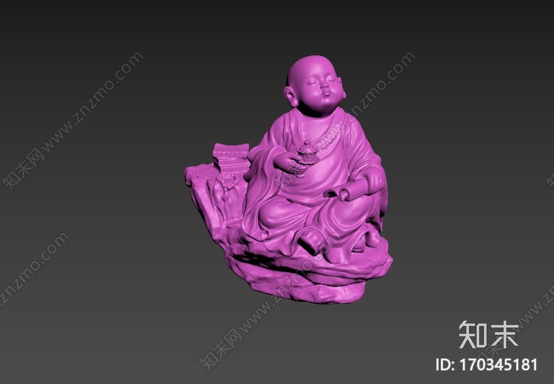 茶趣小佛3d打印模型下载【ID:170345181】