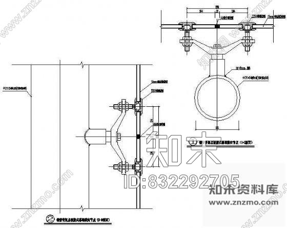 图块/节点玻璃幕墙节点1cad施工图下载【ID:832292705】