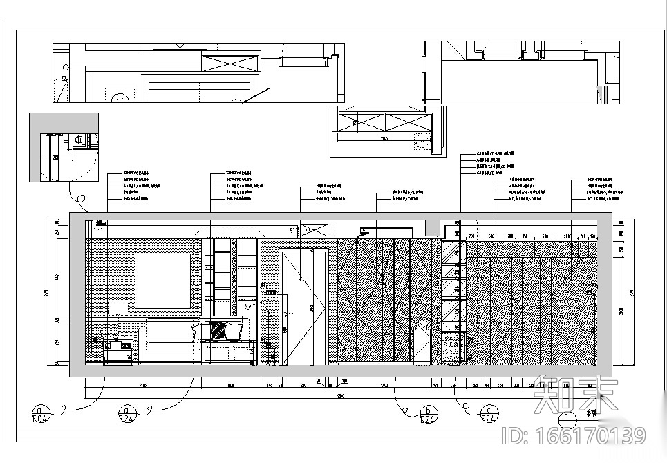 [杭州]一套相当完整规范的两居室设计施工图cad施工图下载【ID:166170139】