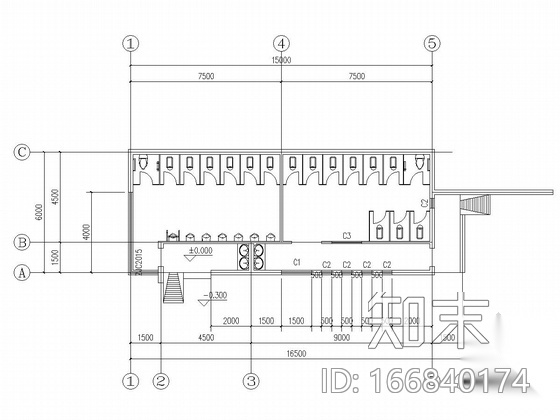 砖混结构星级卫生间建筑结构施工图cad施工图下载【ID:166840174】