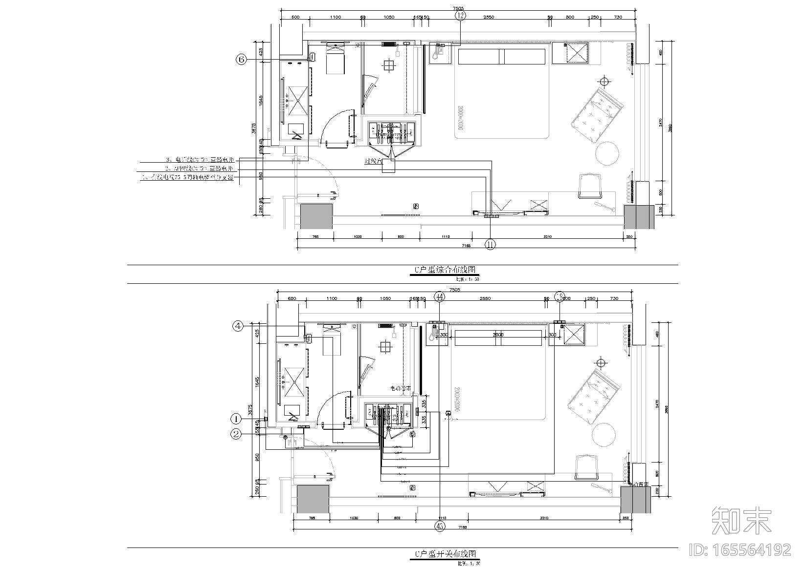 ​[湖南]益阳火车站麗枫酒店项目全套施工图cad施工图下载【ID:165564192】