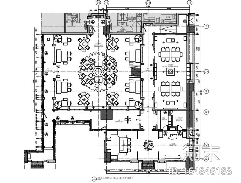 广州新世界酒店餐饮区域方案+施工图+SU模型施工图下载【ID:164846188】