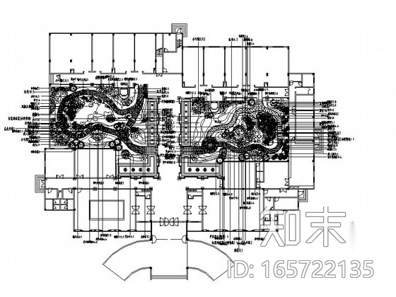 [泉州]宾馆庭院园林景观工程施工图cad施工图下载【ID:165722135】