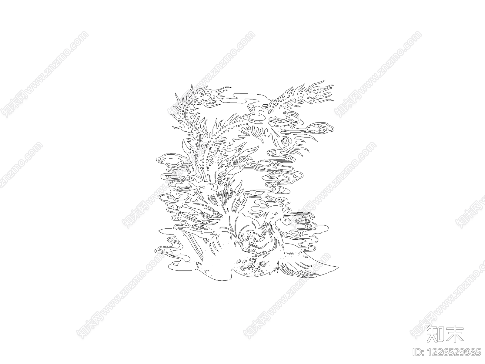 雕塑装饰构件CAD图纸