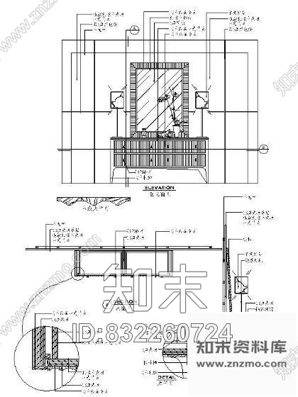 图块/节点梳妆台详图Ⅰcad施工图下载【ID:832260724】