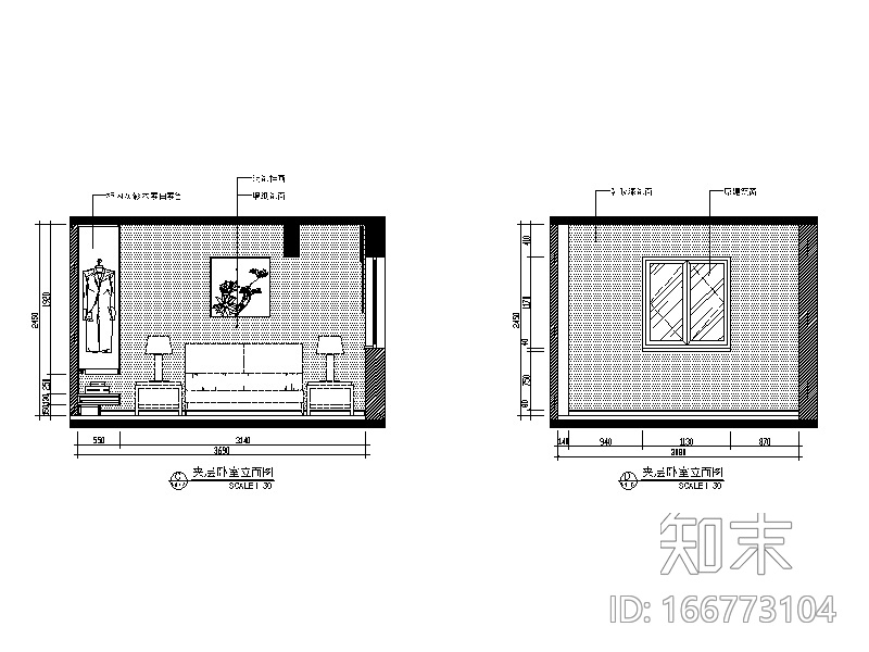 现代中式风格别墅设计CAD施工图（含效果图）cad施工图下载【ID:166773104】